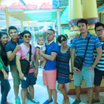 Arriving at Enchanted Kingdom with the Whole Gang